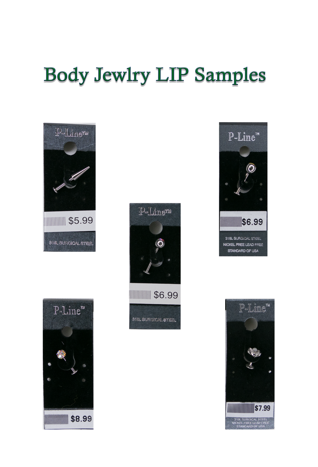 B-(BJL) Body Jewelry LIP Board