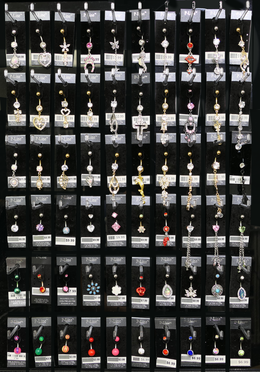 Body jewellery 2025 display cabinet